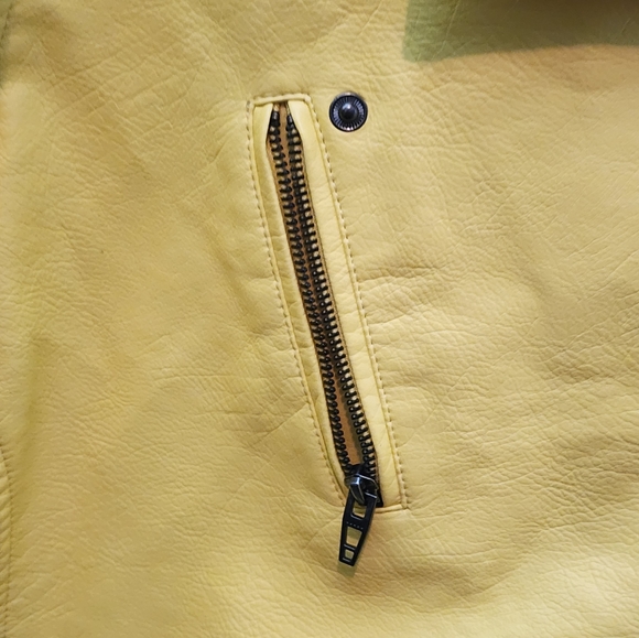 COLLEEN LOPEZ Purple Faux Leather Moto Jacket - Picture 10 of 14